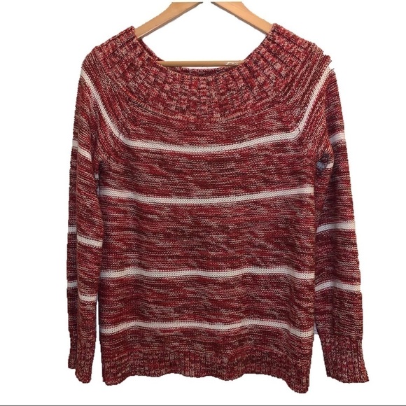 Maurice's Striped Pullover Boat Neck Sweater - Picture 1 of 8